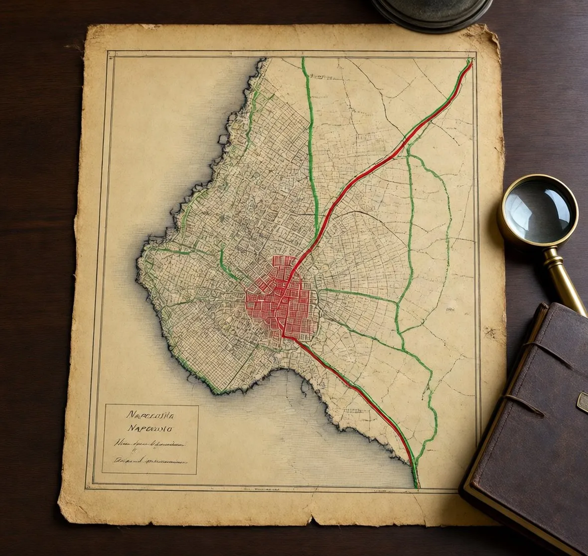 Un esempio di mappa catastale napoleonica