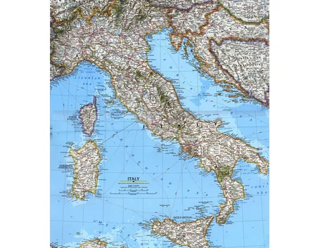 Una mappa dell'Italia