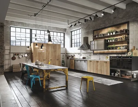 Cucina di gusto industriale