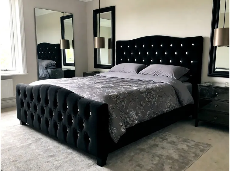 Moderno letto imbottito