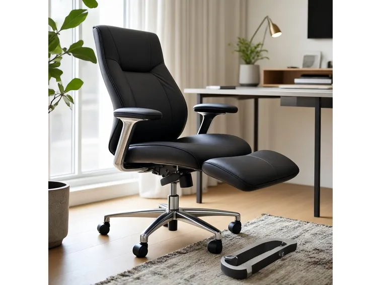 Seduta ergonomica con poggiagambe