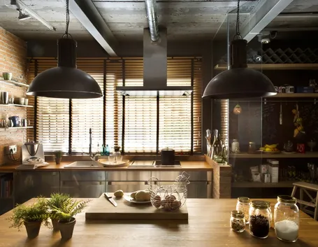Cucina di gusto industriale