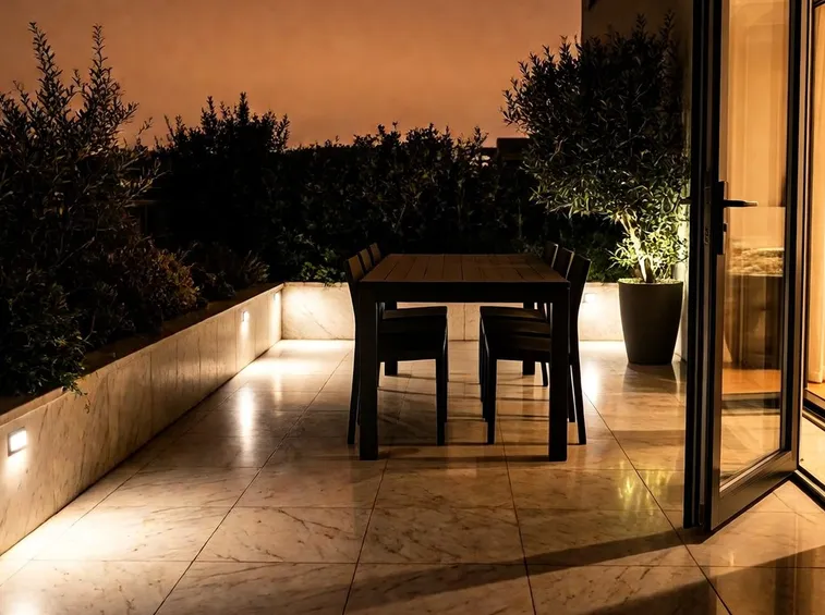 Terrazzo illuminato
