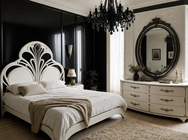 Camera da letto in stile liberty
