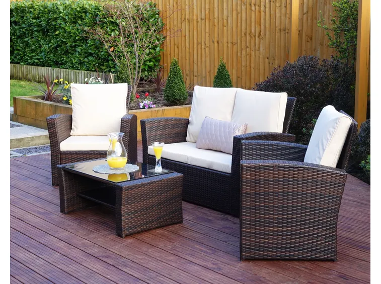 Divani giardino rattan