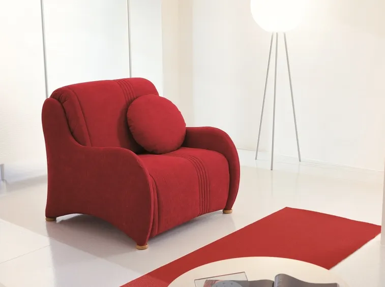 Poltrona letto in tessuto
