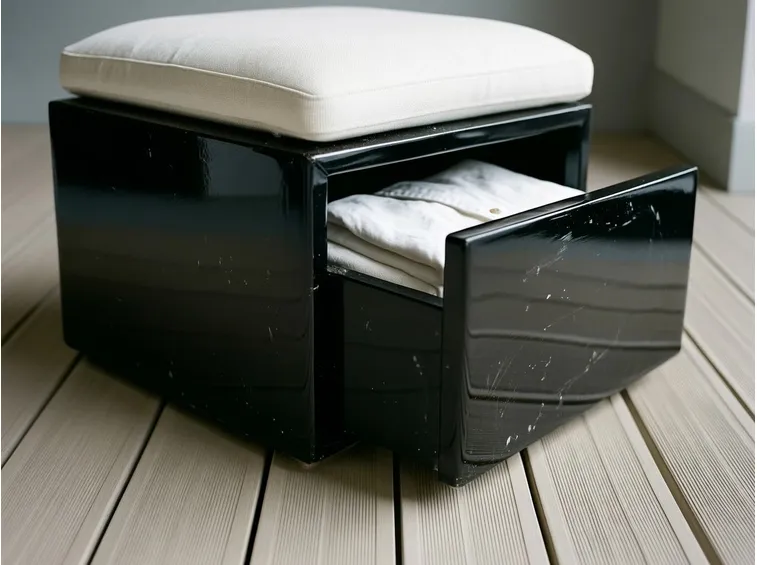 Pouf con cassettone