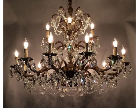 lampadario a gocce stile classico