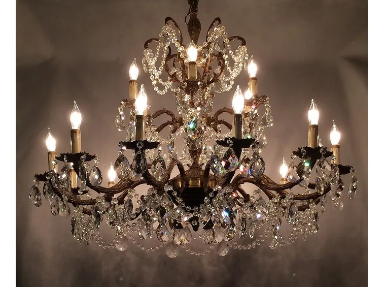 lampadario a gocce stile classico