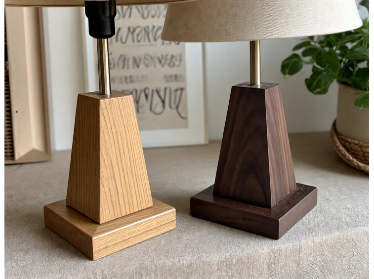 Lampade in legno realizzate con il fai da te