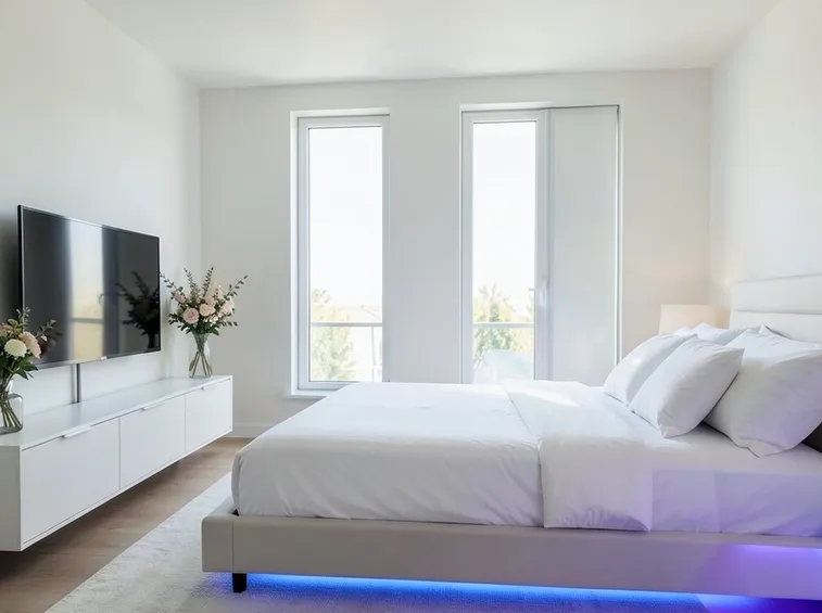 Interno con lampade a led