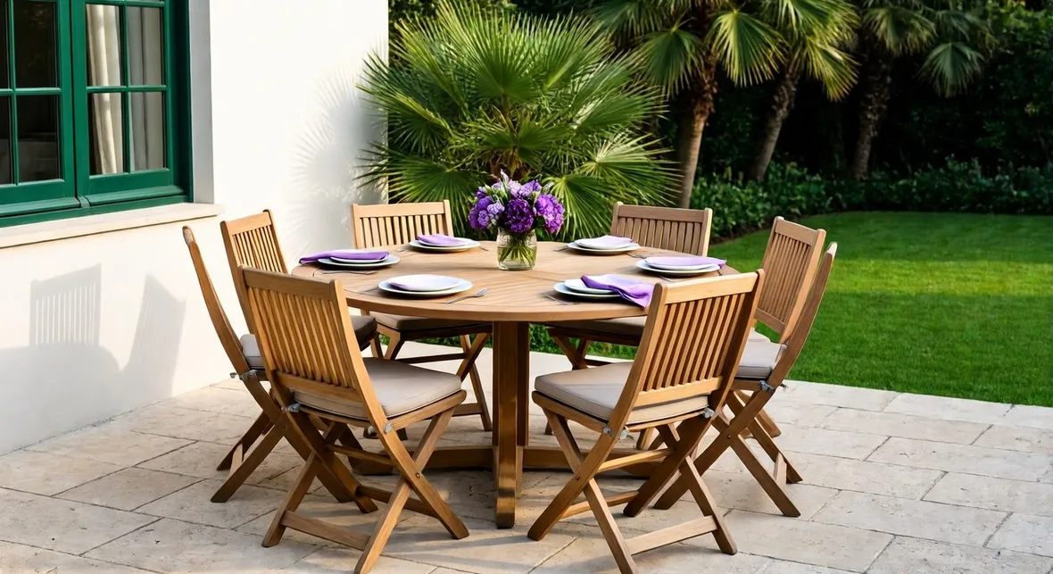 Tavolo da giardino in teak
