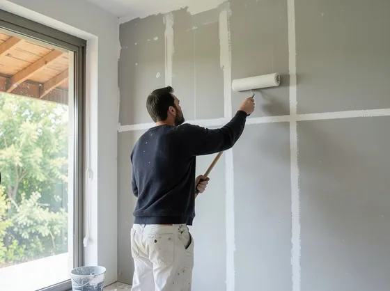 Finitura pareti in cartongesso