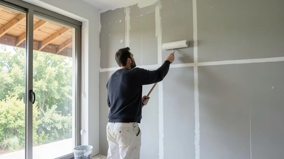 Finitura pareti in cartongesso