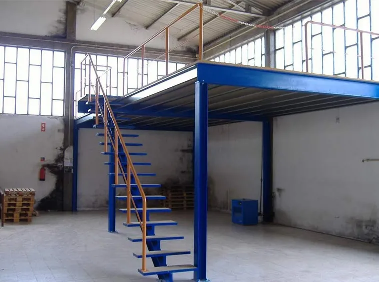 soppalco in acciaio per fabbricati industriali