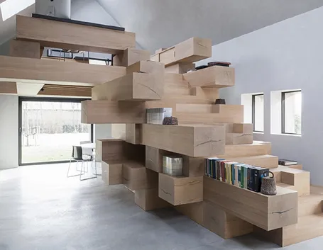 Esempio di soppalco in legno