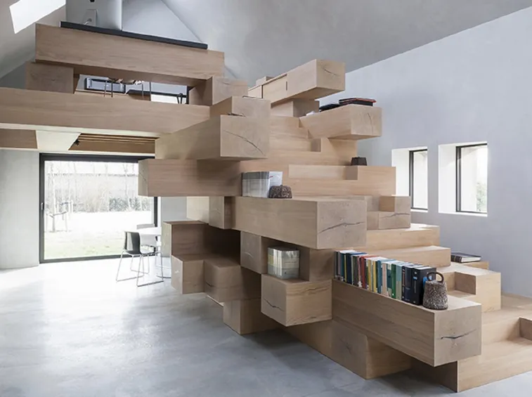 Esempio di soppalco in legno