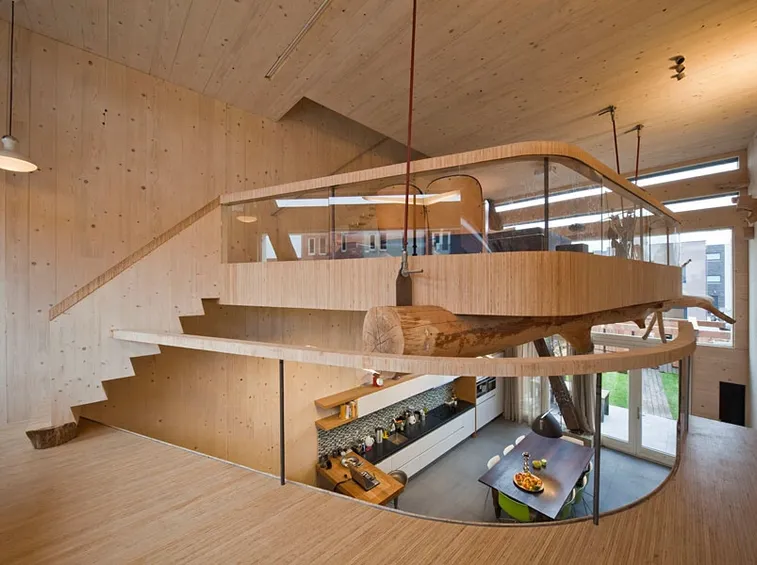 Soppalco in legno di design