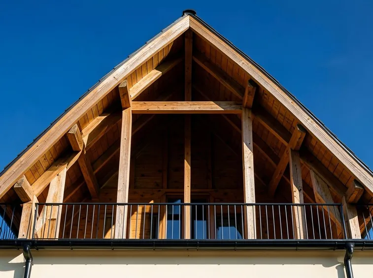 Tetto con copertura in legno