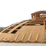 Originale copertura in legno