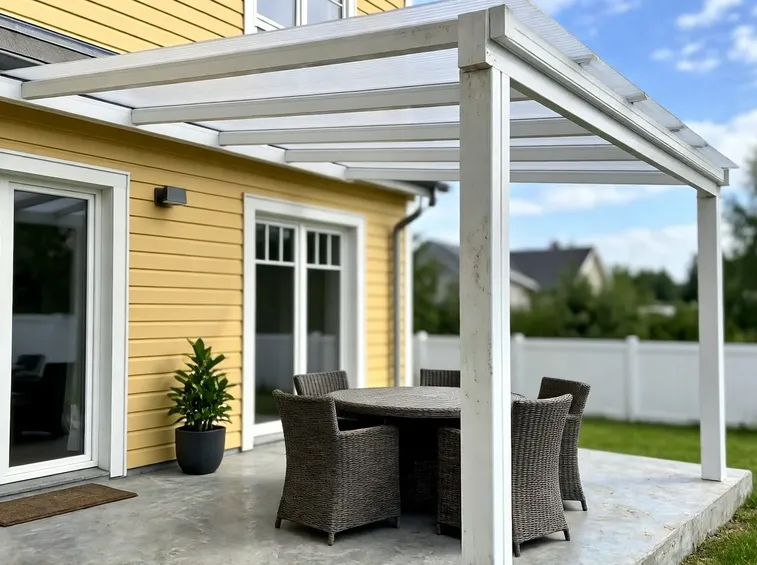 Copertura in pvc per una veranda