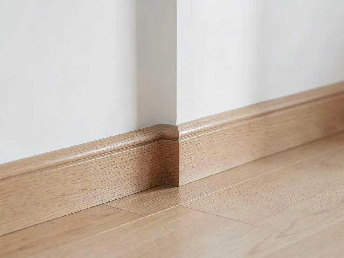 Esempio di battiscopa in legno