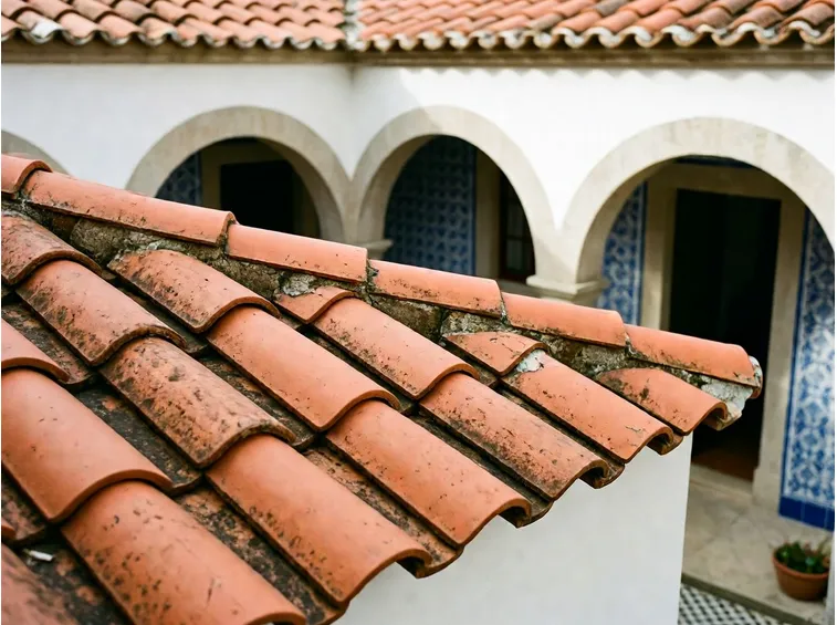 Tetto di tegole portoghesi