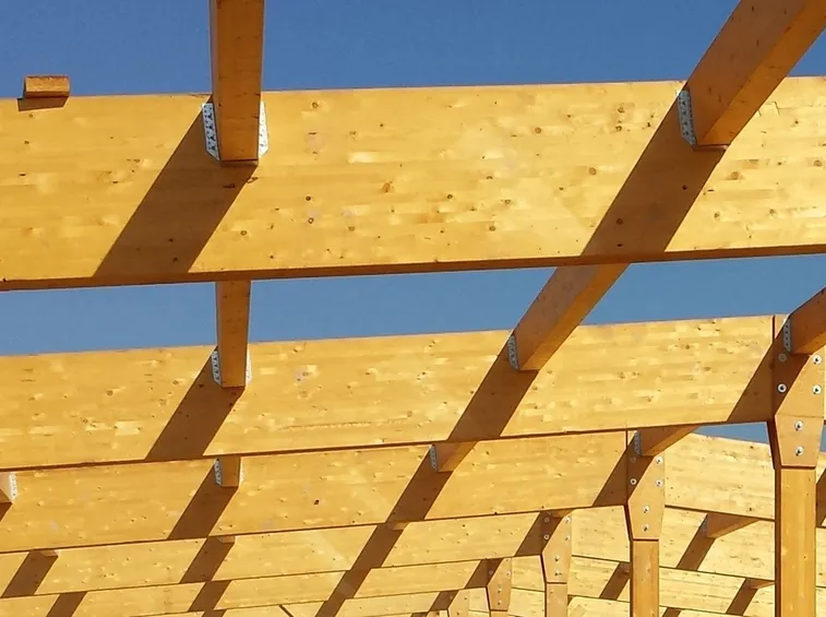 travi in legno lamellare