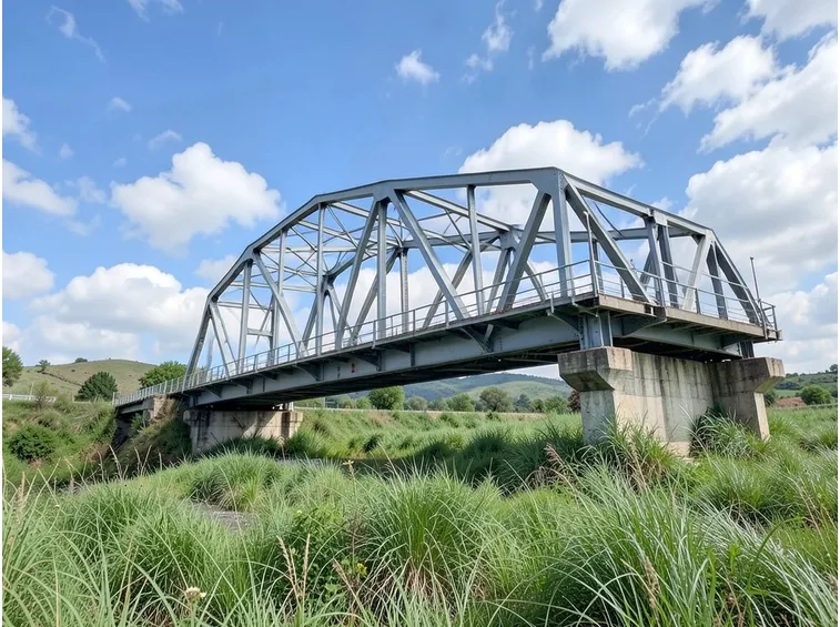 Ponte con travi in ferro
