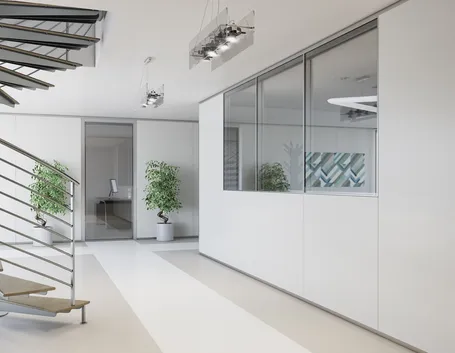 Parete interna in PVC lavorato