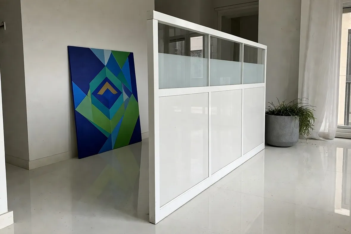 Parete interna in PVC lavorato