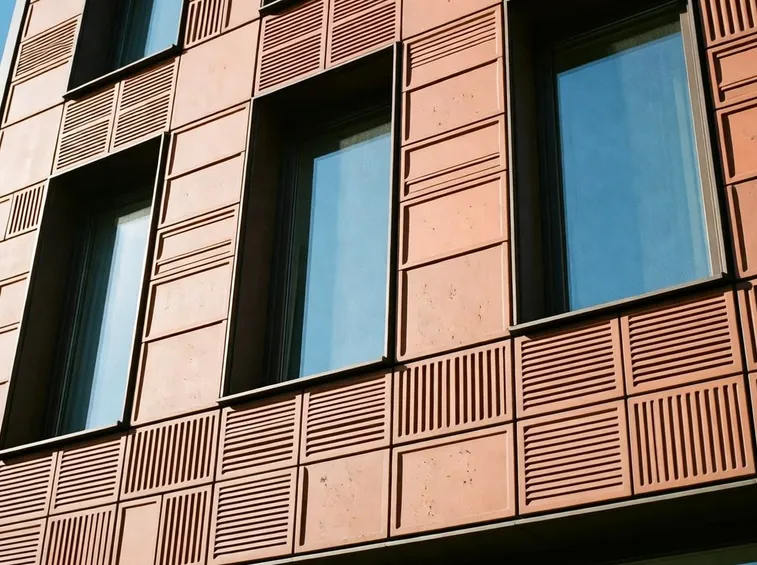 Facciata ventilata in cotto