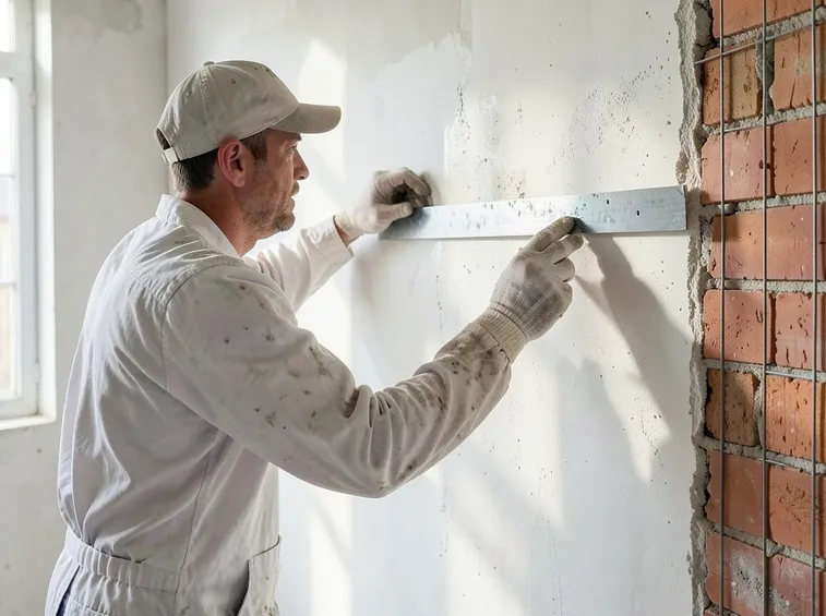 Altro esempio di posatura dell'intonaco
