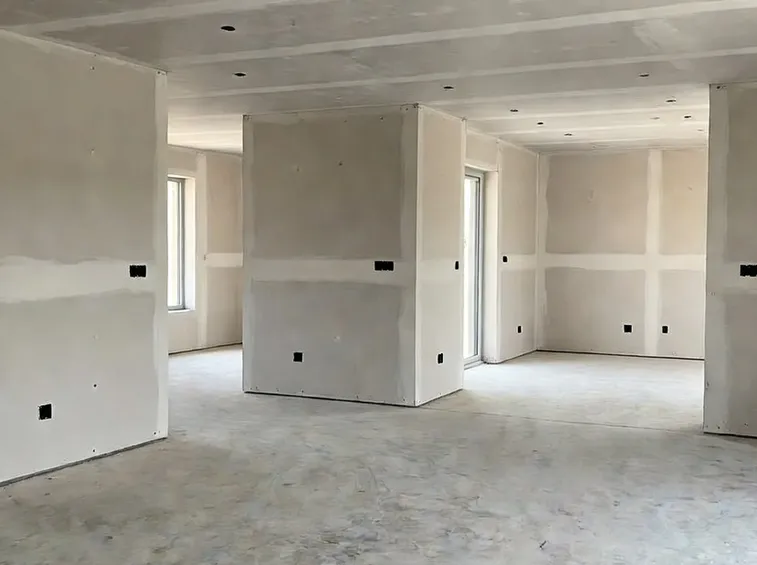 Spazio aperto ricoperto da cartongesso