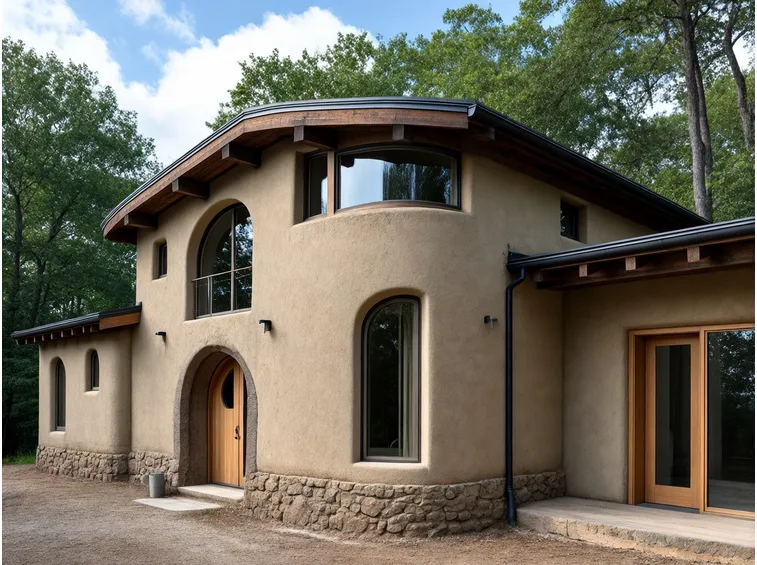 Casa rivestita in argilla