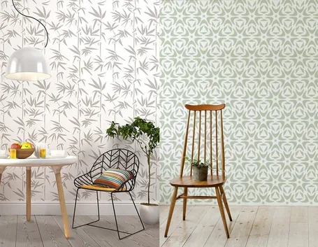 Esempio di stencil per pareti
