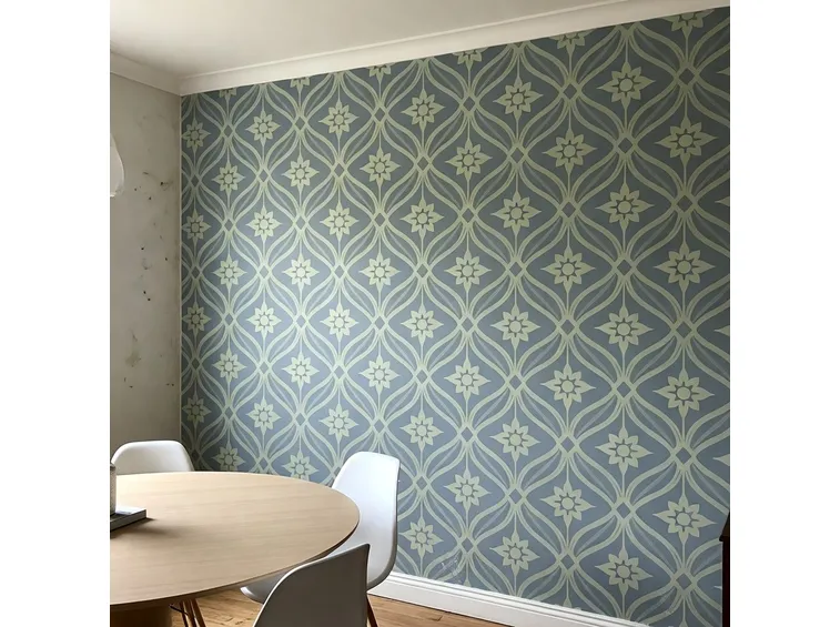 decorare parete con stencil