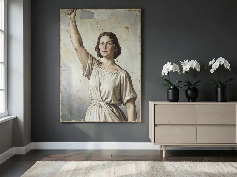 esempio di affresco moderno