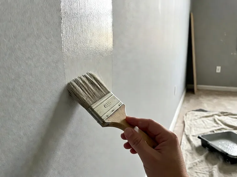 pitturare casa con il pennello