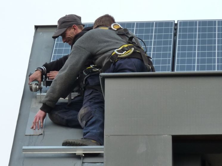 Posa di un impianto fotovoltaico