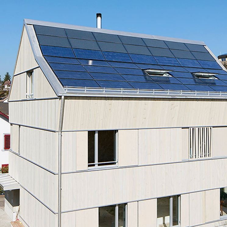 Sistema fotovoltaico sul tetto
