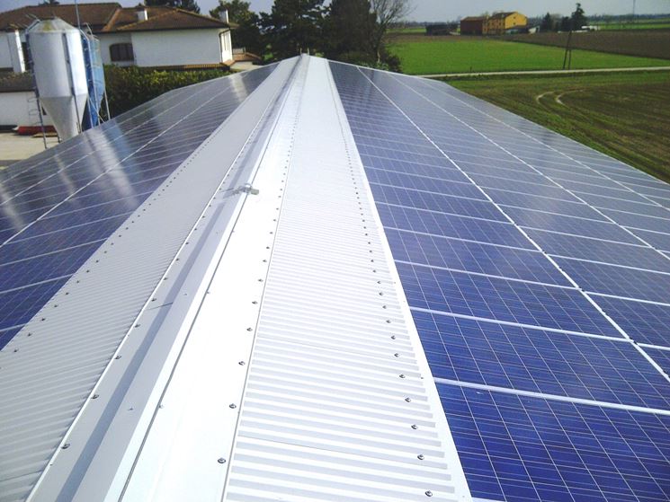 Impianto fotovoltaico su tetto inclinato