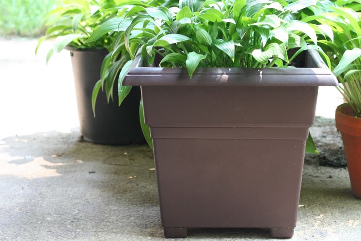 Vasi in plastica da giardino Vasi plastica da esterno