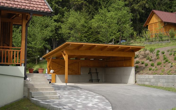 Carport legno