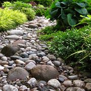 Giardino roccioso su diversi livelli