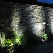 Illuminazione di un giardino con luci per esterno