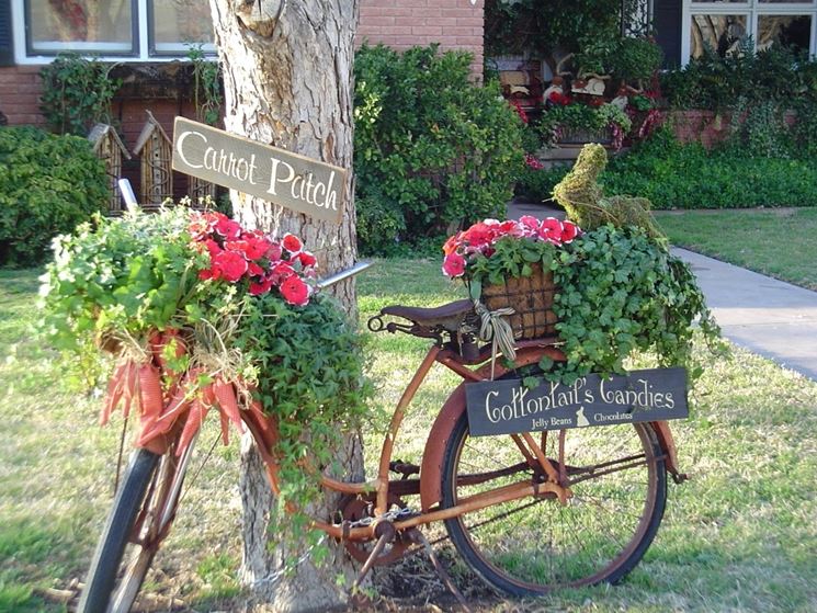 bicicletta porta fiori