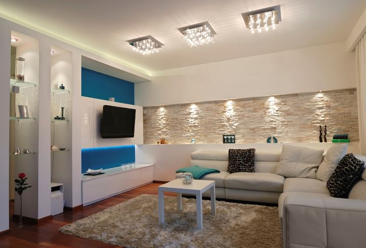 Living illuminato a LED