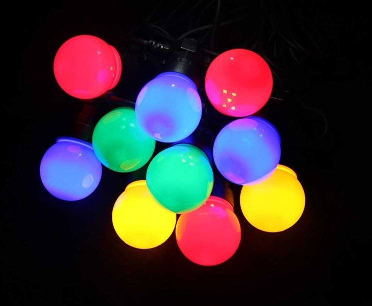 Luci Colorate Plastica Lampadine Colorate E14 5 Pezzi - Luci Decorative Per Esterno E Feste 220V Lampade Feste Esterne