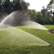 Giardino con irrigazione automatica